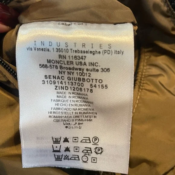 Authentic Moncler tan windbreaker jacket - Picture 10 of 11